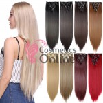 Extensii de par full head cu 8 piese Noilite drept 60 cm Roscat intens T892